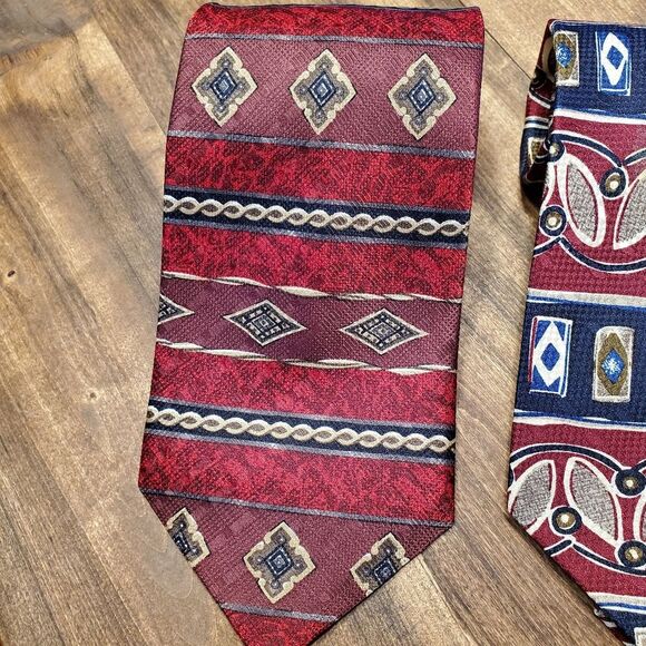 Domenico Franco Como 100% Italian Silk Neck Tie Bundle - Picture 4 of 7